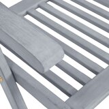  Vrtne nagibne stolice 2 kom sive od masivnog bagremovog drva | shoptok.hr