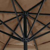  Zunanji senčnik z aluminijastim drogom 600 cm taupe | Shoptok.si