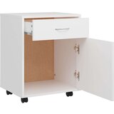 vidaXL Ormarić s kotačima bijeli 45 x 38 x 54 cm od iverice | shoptok.hr