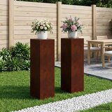  Stalak za biljke 2 pcs Rđa 30 x 30 x 100 cm Otporni čelik - Otporni čelik 2x (30 x 30 x 100 cm) | shoptok.hr