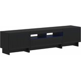  5-dijelni LED TV ormarić Crna Konstruirano drvo | shoptok.hr