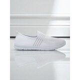 Resti Women's White Fabric Slip-Ons Callisto - Lightweight Shoes for Spring and Summer | Shoptok.si