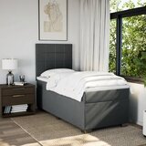  Krevet s oprugama i madracem tamnosivi 90x200 cm od tkanine | shoptok.hr