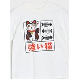 Sinsay Pamučna oversize majica s japanskom mačkom sreće | shoptok.hr