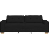  Trosjed Kauč Crna 220x78x80 cm Tkanina | Shoptok.si