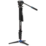 A38F Alu Monopod Kit - Flip Leg Locks, S2PRO glava, 3 noge