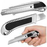  Aluminum Retractable Segment Knife with Lock, Snap-Off Blade, 18 mm Cene