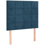 Box spring krevet s madracem tamnoplavi 80 x 200 cm baršunasti | shoptok.hr