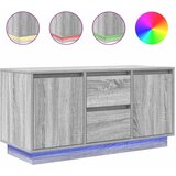 vidaXL TV omarica z LED lučkami siva sonoma 100x41x50 cm, (21829797) | Shoptok.si