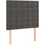 Box spring krevet s madracem tamnosivi 90x200 cm baršunasti | shoptok.hr