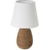 Casa Selección Smeđa stolna lampa keramička s tekstilnim sjenilom (visina 27,5 cm) – Cijene
