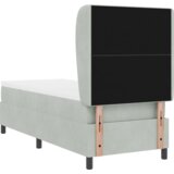 vidaXL Uzglavljeni krevet s madracem svjetlosiva 80x200 cm baršun | shoptok.hr