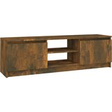 Maison Chic TV omarica - TV stojalo - Televizijska omarica dimljeni hrast 120x30x35,5 cm konstruiran les, (21701206) Cene