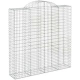  Obokane gabion košare 2 kosa 200x50x200/220 cm pocinkano železo | Shoptok.si