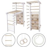 Monkey Gym Telovadna, švedska lestev za dom Winner Plus iz belega lesa, (5000077590) | Shoptok.si