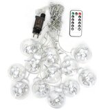 Aigostar led spoljašnji božićni lanac 120xLED/6W/230V/8 funkcija 3x0,6m IP44 topla bela+daljinski upravljač | Eponuda.com