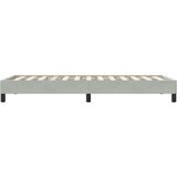  Okvir kreveta bez madraca svijetlo sivi 80x220 cm baršun | shoptok.hr