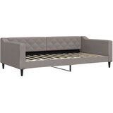  Dnevni krevet s madracem smeđesivi 100 x 200 cm od tkanine | shoptok.hr