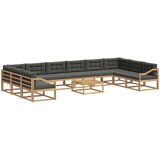  Set vanjskih sofa 11 kom. Bijela i antracit | shoptok.hr