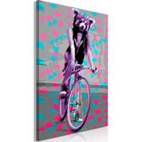  Slika - Raccoon On The Bike (1 Part) Vertical 80x120 | shoptok.hr