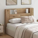  Uzglavlje S LED lampica Umjetnički hrast 140 x 17 x 104 5 cm | shoptok.hr