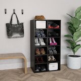 vidaXL Stalak za cipele crni 54 x 34 x 100,5 cm konstruirano drvo Cijene