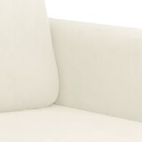  3-dijelni set sofa s jastucima krem baršunasti | shoptok.hr
