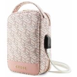 Guess TORBA ORGANIZER ETUI ZA TELEFON ROZA GCUBE STRIPE, (21833794) Cene