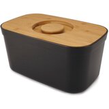 Joseph Joseph Crna kutija za kruh s drvenim poklopcem Bin | shoptok.hr