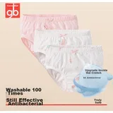 Donji veš za devojčice, 3 komada, Belo-roze