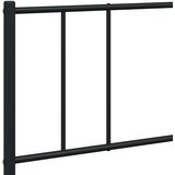  Metalni okvir kreveta uzglavlje i podnožje crni 193x203 cm | shoptok.hr