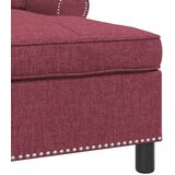  Ležaljka s jastukom Vinska crvena 91 x 157 x 91 cm tkanina | shoptok.hr