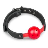 EasyToys - Fetish Collection Gag s PVC kroglico, rdeč Cene