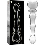 Ibiza Nebula Model 21 Dildo Borosilicate Glass 20.5x3.5cm Clear Cene