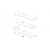 Hanah home zidna polica boss walnut | ePonuda.com