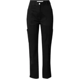 Calvin Klein Jeans Kargo hlače črna / bela
