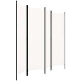 vidaXL Sobna pregrada s 4 panela krem-bijela 200 x 180 cm | shoptok.hr