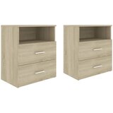  Noćni ormarići 2 kom boja hrasta sonome 50 x 32 x 60 cm | Eponuda.com