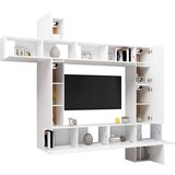  9-dijelni set TV ormarića bijeli od konstruiranog drva | shoptok.hr