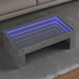Furnova Klubska mizica z neskončnimi LED betonsko siva 90x50x30 cm, (21914467) Cene