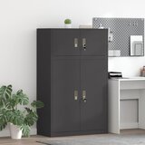 Ormarić za pohranu 2 kom. Crna 90 x 40 x 145 cm Čelik | shoptok.hr
