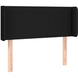  Uzglavlje s ušima crno 93x16x78/88 cm od tkanine | shoptok.hr