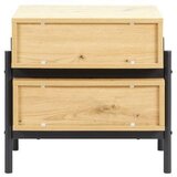 Bessagi Home nočna Omarica Jasmina, Barva Hrasta, Črna | Shoptok.si