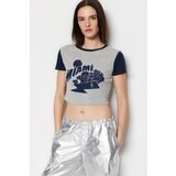 Trendyol T-Shirt - Gray - Slim fit | Shoptok.si