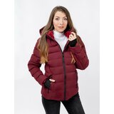 Glano Women's winter jacket - burgundy Cene