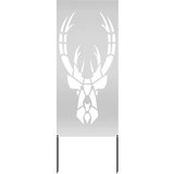 vidaXL Dekorativna ploča za vrt Srebrno 50 x 140 cm Pocinčani čelik | shoptok.hr