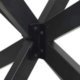  Noge jedilne mize pajkove oblike antracitne 150x78x(72-73) cm jeklo, (5000241498) | Shoptok.si