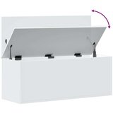vidaXL Škatla za shranjevanje bela 90x35x35 cm inženirski les | Shoptok.si