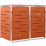 vidaXL Dvojna lopa za smetnjak 138x77,5x115,5 cm nerjaveče jeklo, (20826668) Cene