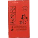 VAR Vrečke za pasje iztrebke, PE, prostornina 3,4 l, ŠxV 350 x 200 mm, rdeče, DE 1000 kosov | Shoptok.si